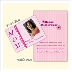 "Photo Greeting Card (mom21) - code mom-gc-21 - Click here to View more details about this Product